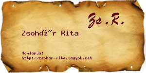 Zsohár Rita névjegykártya
